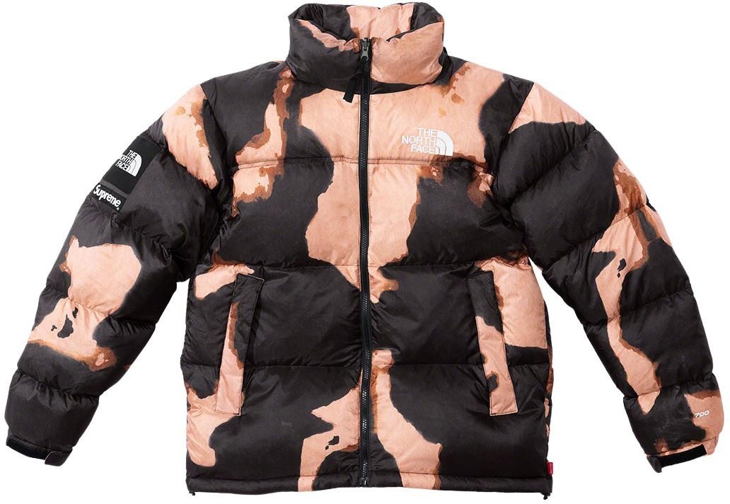 Supreme®/The North Face® Bleached Denim Print Nuptse Jacket view 12